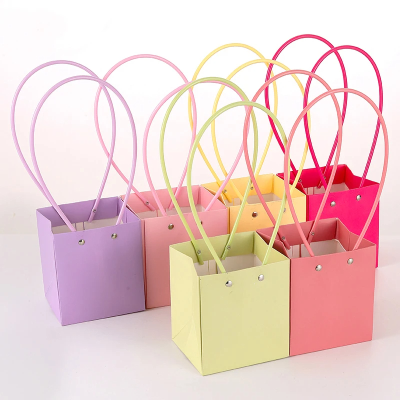 Florist Supply House - Bunga Kraft tas hadiah portabel buket