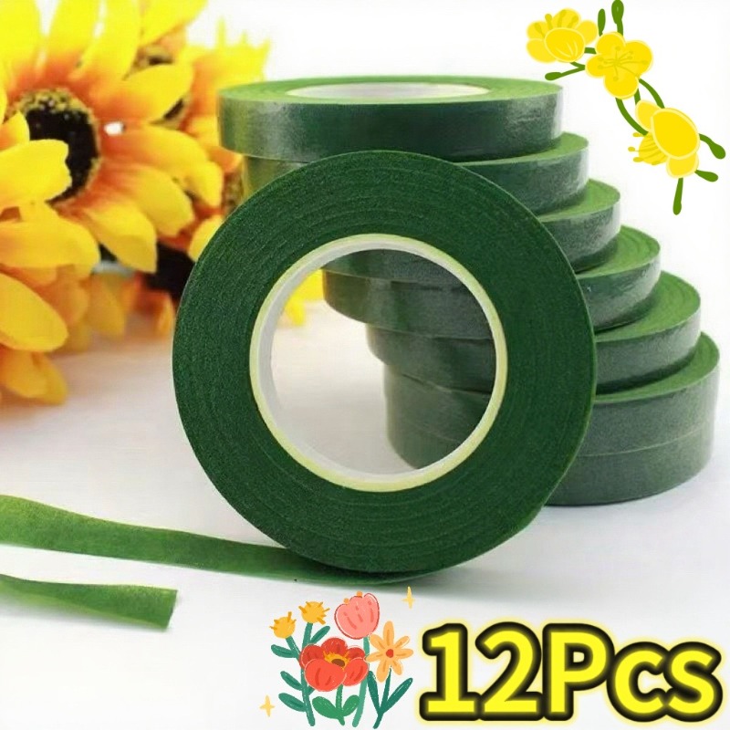 Floral Tape Green - 1-12 Gulungan Buket Hijau Pita Bunga
