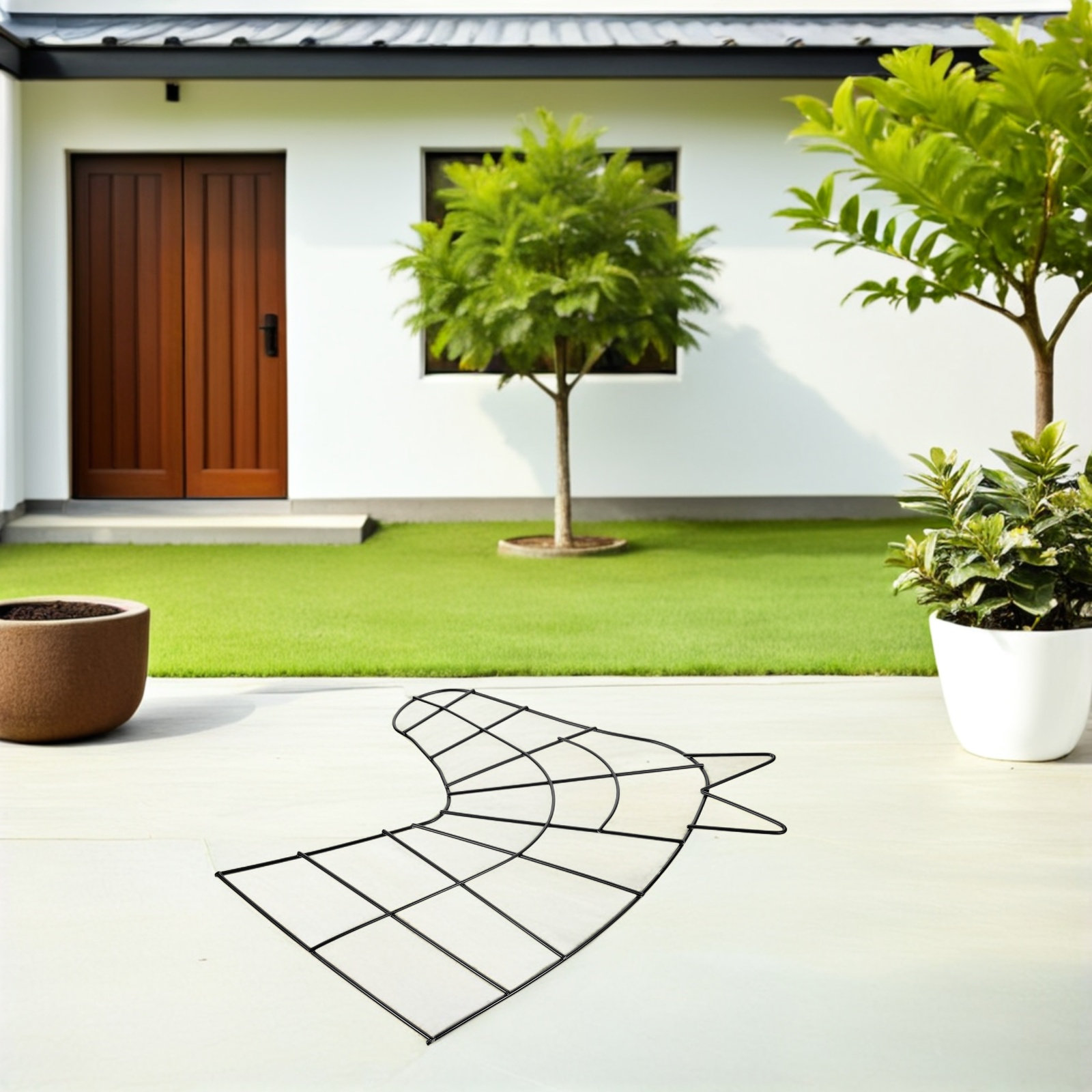 Wreath Form Wire - 2Pcs Lingkaran Kawat Logam Bentuk Kepala