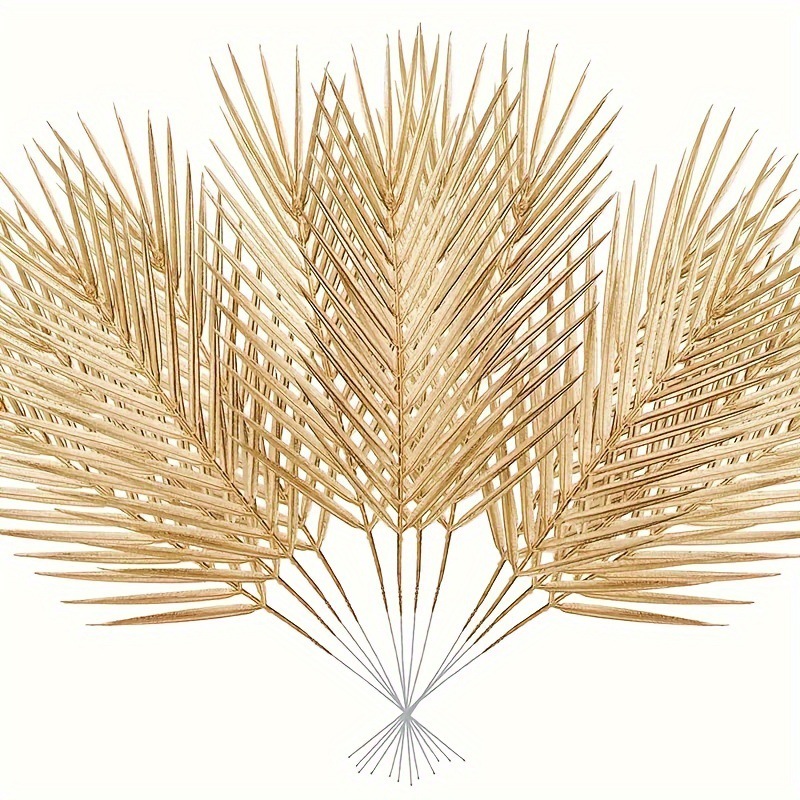 Palm Leaf Dried - Tanaman Tropis palsu dekorasi, 5 buah