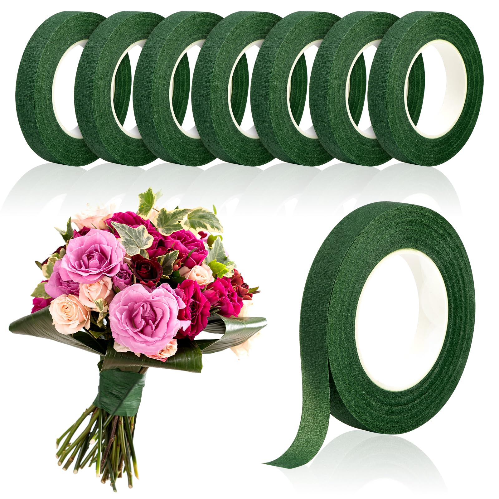 Floral Tape Green - 20Yard Pita Bunga Hijau Pita Kertas