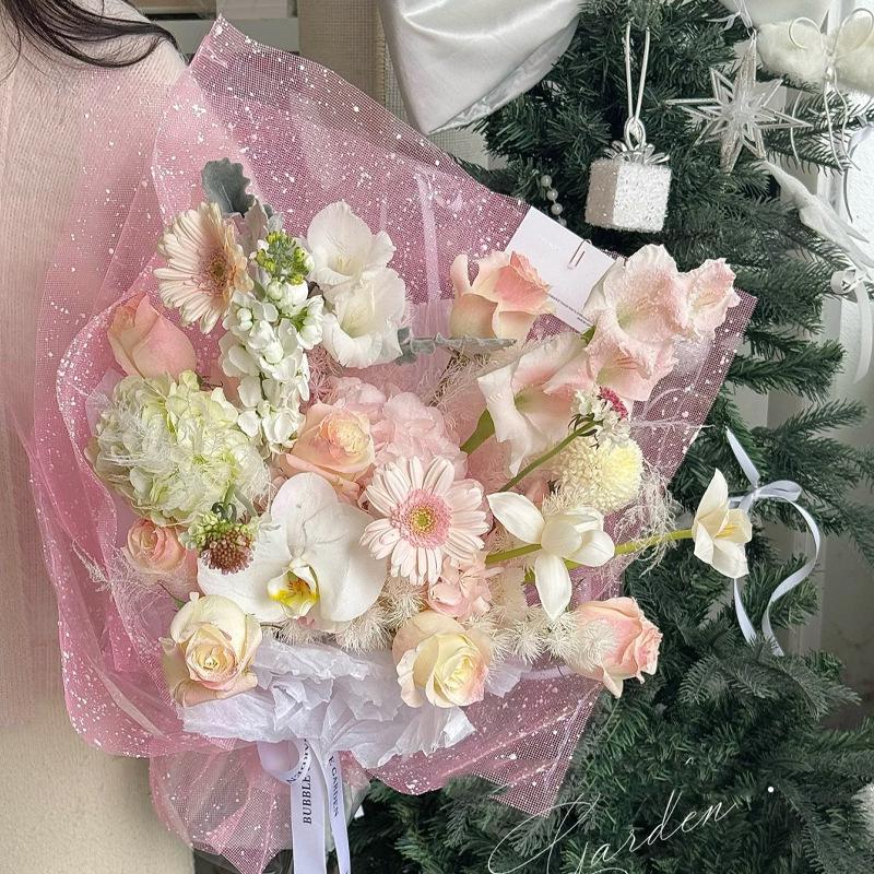 Florist Supply Paper - Kertas Jaring Pembungkus Benang Salju untuk