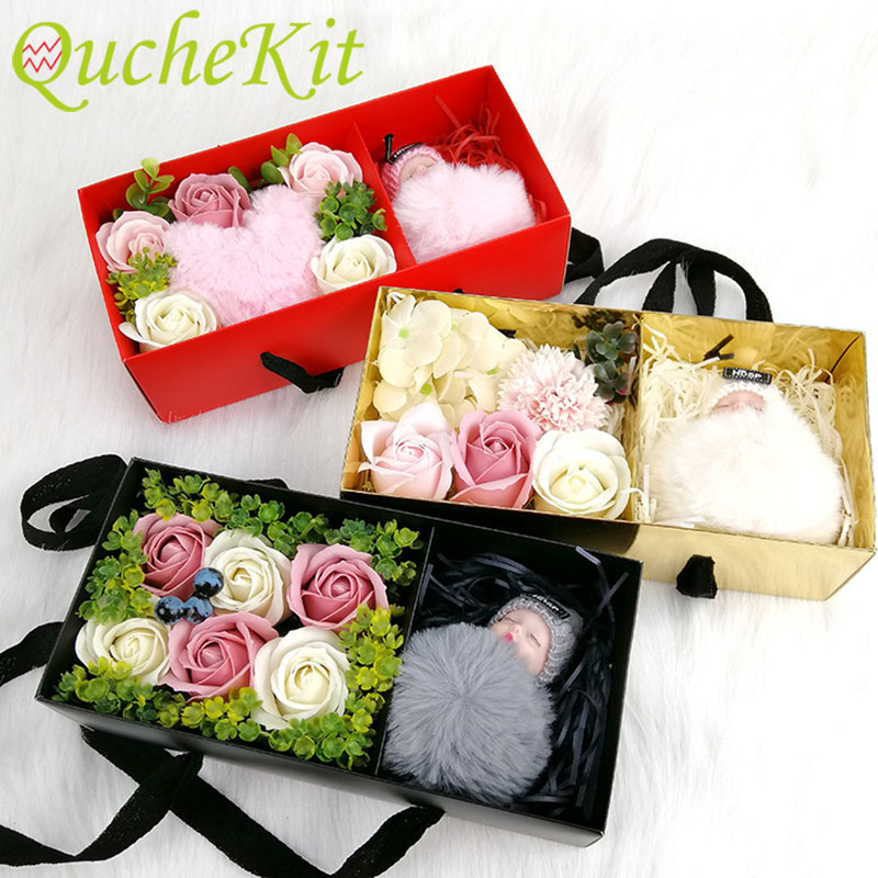 Florist Supply House - 5 Buah Persegi Panjang Portabel Kotak
