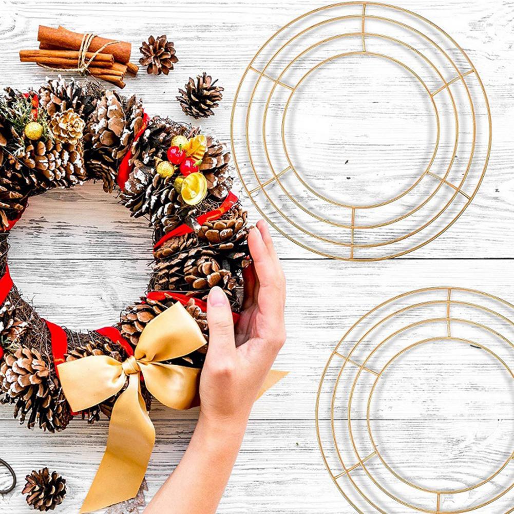 Wreath Form Wire - Bingkai Karangan Bunga 20-40cm, Hiasan Dinding