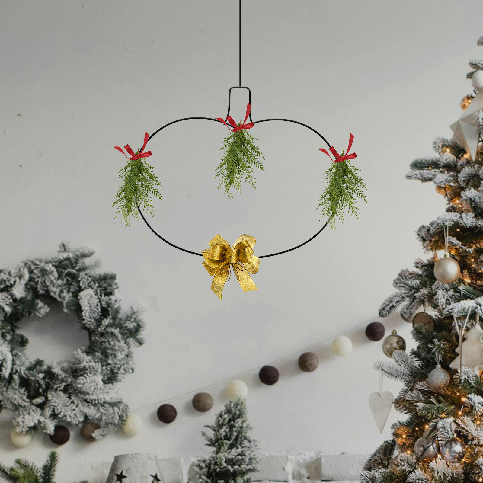 Wreath Form Wire - Bingkai Karangan Bunga Logam Bentuk Labu