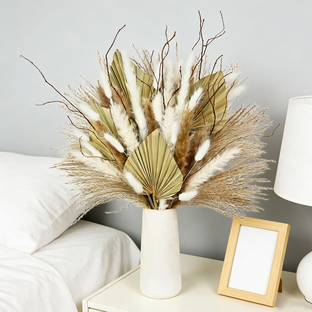 Palm Leaf Dried - Rangkaian Daun Palem Kering Alami Campuran