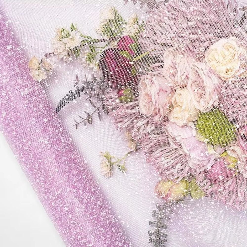 Florist Supply Paper - Kertas Pembungkus Bunga Motif Salju 50cm