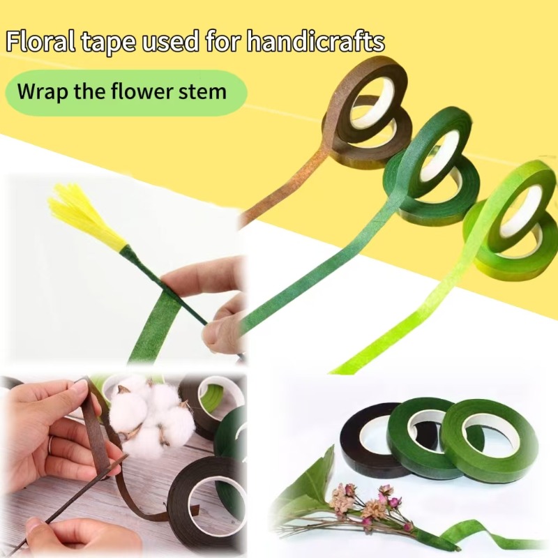 1-12 Gulungan Buket Hijau Pita - Floral Tape Green ulasan dan harga