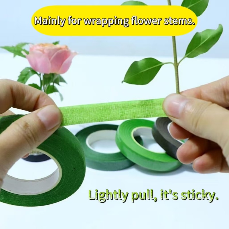 1-12 Gulungan Buket Hijau Pita - Floral Tape Green ulasan dan harga
