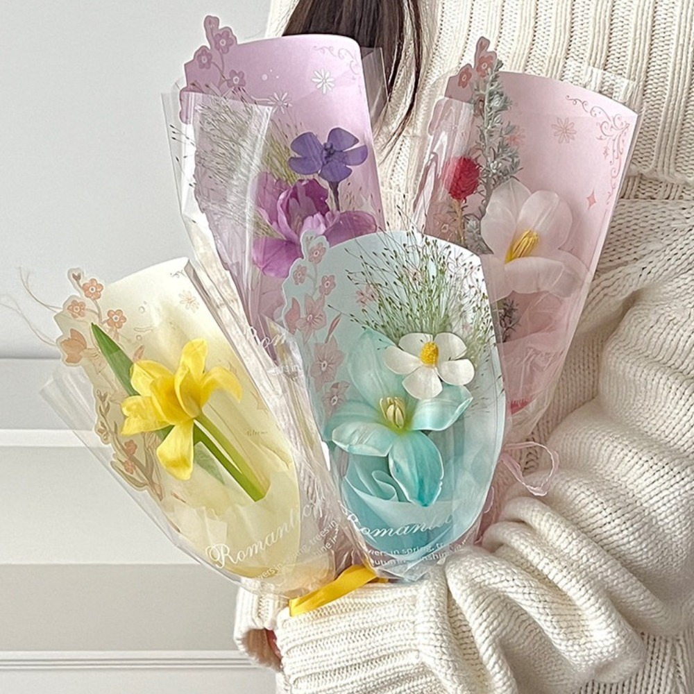 10Pcs Tas Kemasan Bunga Transp - Florist Supply House ulasan dan harga