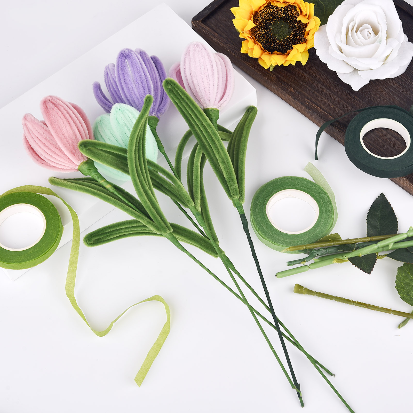 30yard pita batang bunga korsa - Floral Tape Green ulasan dan harga