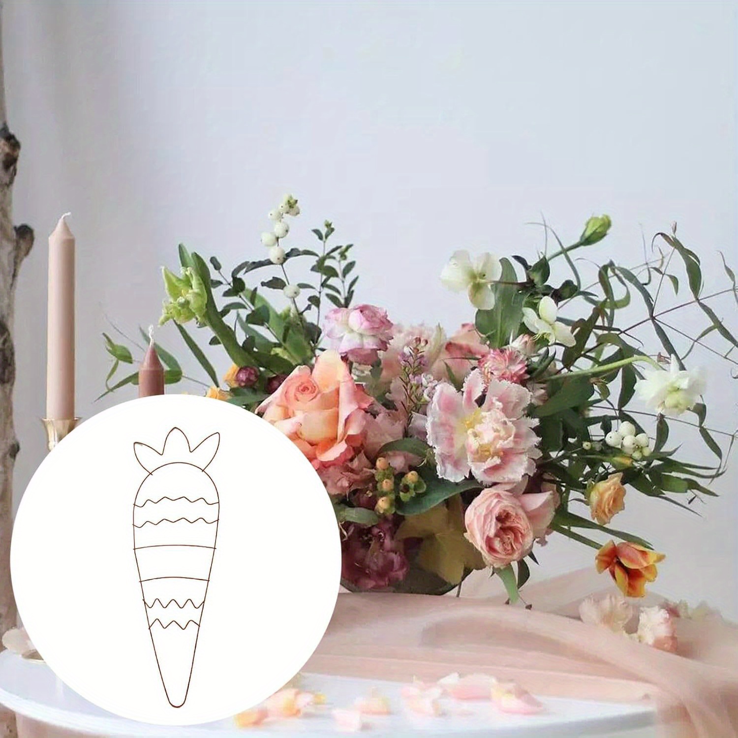 Bingkai Logam Karangan Bunga K - Wreath Form Wire ulasan dan harga