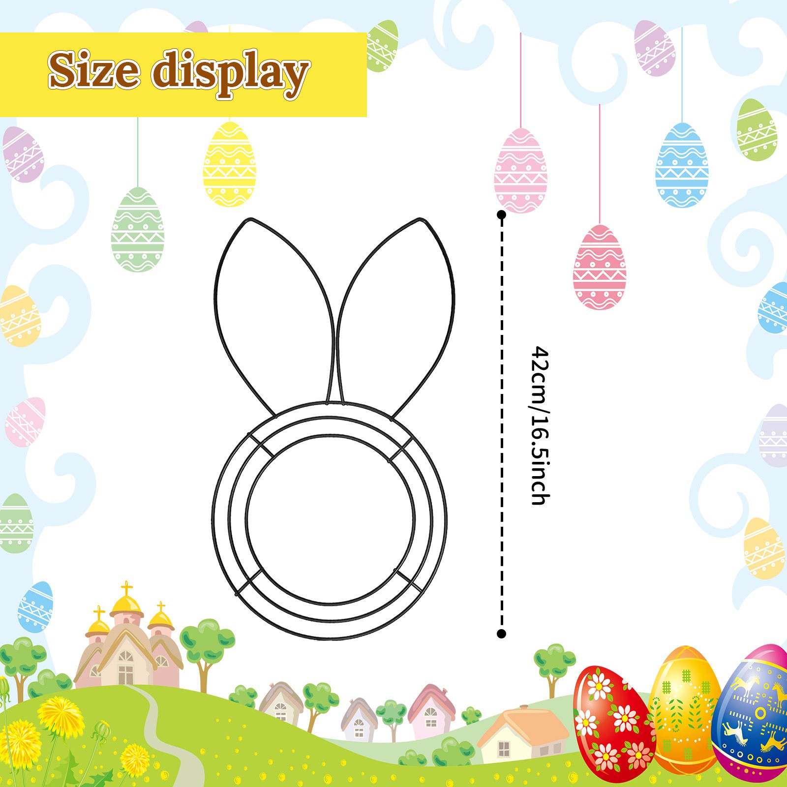 Bingkai Karangan Bunga Bentuk  - Wreath Form Wire ulasan dan harga