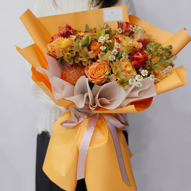 Gaya Korea kertas warna Solid  - Florist Supply Paper ulasan dan harga