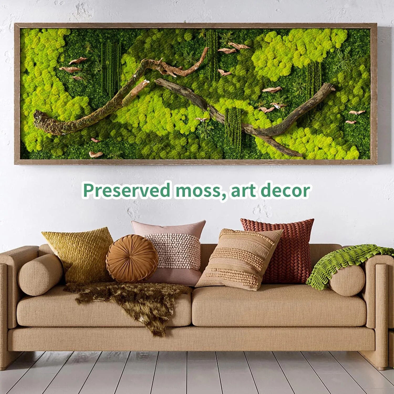 Tanaman hijau buatan, Lumut ke - Preserved Moss Sheet ulasan dan harga