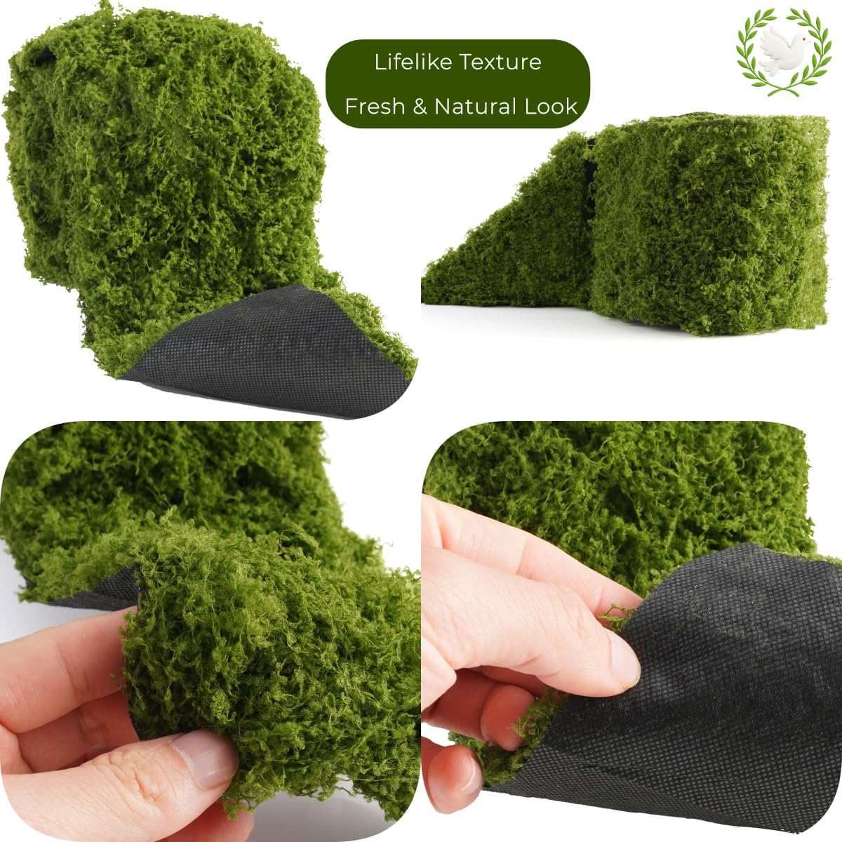 Alas Meja Lumut Buatan Hijau T - Preserved Moss Sheet ulasan dan harga