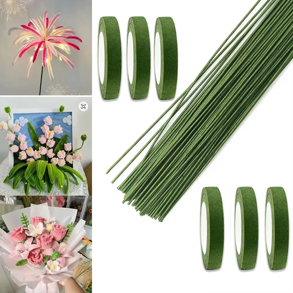 Batang Bunga Hijau DIY Bahan B - Floral Tape Green ulasan dan harga