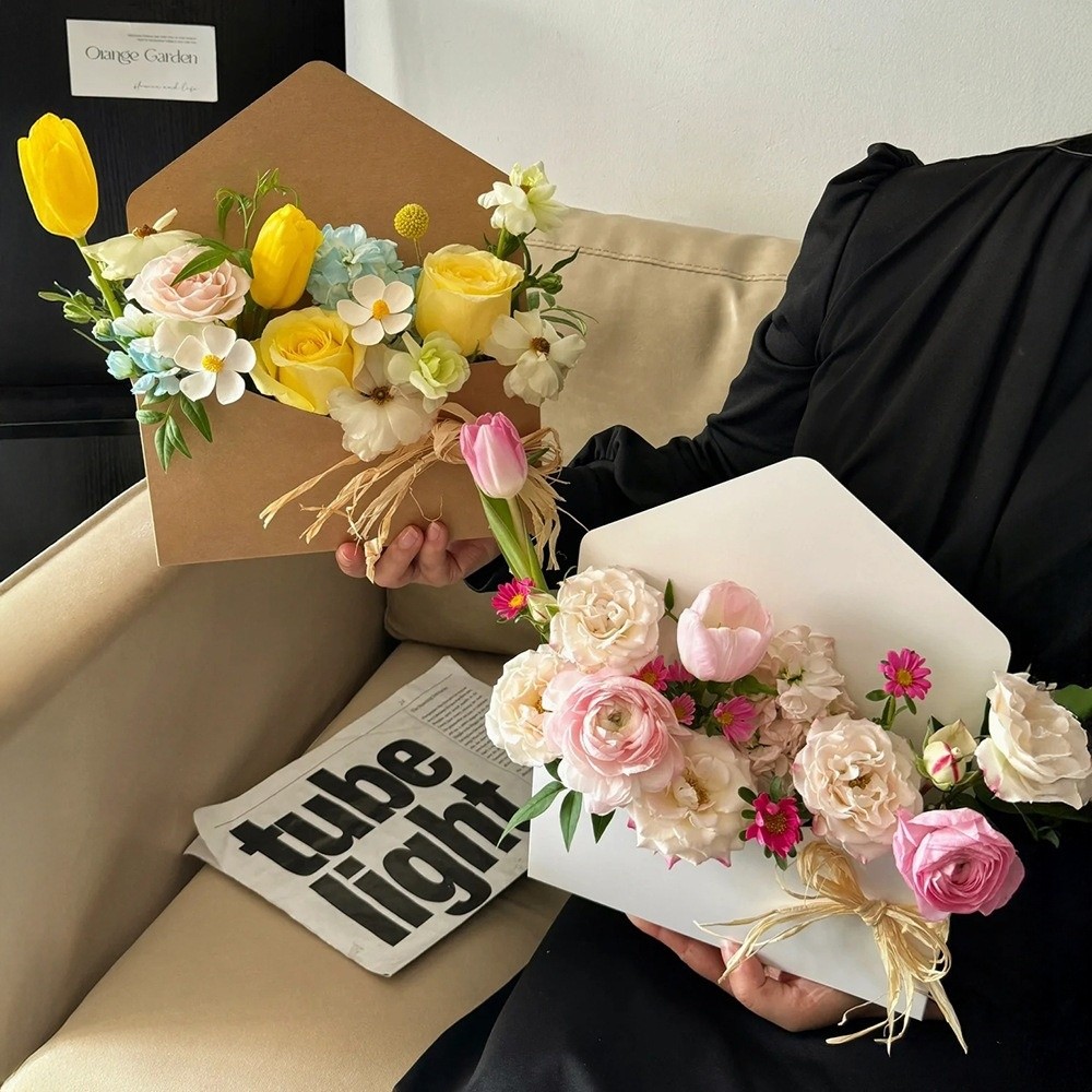 Kotak Hadiah Bunga Berbentuk A - Florist Supply Paper ulasan dan harga