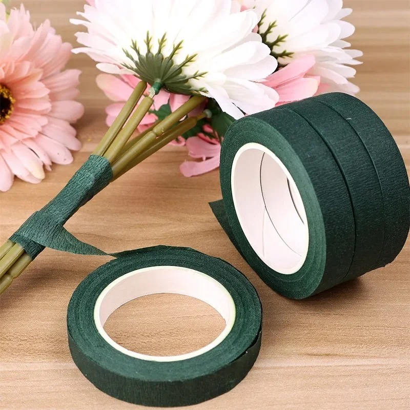 30/1x Pita Berkebun Perekat Di - Floral Tape Green ulasan dan harga